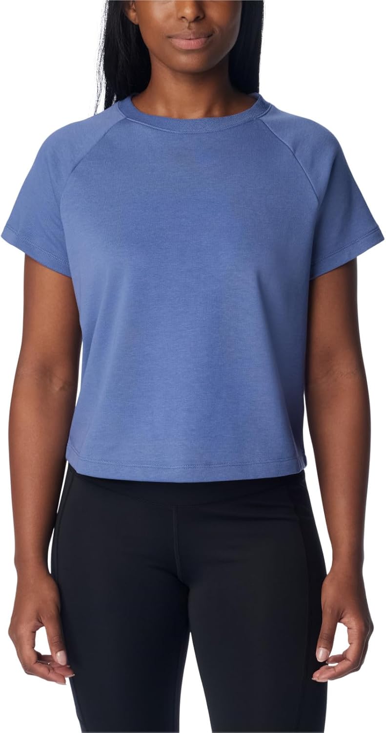 

Футболка Columbia Womens Slack Water French Terry Short Sleeve Shirt, Bluebell, Синий, Футболка Columbia Womens Slack Water French Terry Short Sleeve Shirt, Bluebell