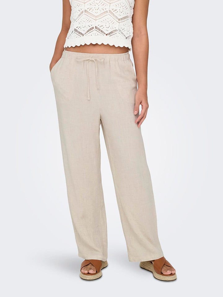 

Тканевые брюки ONLY Hose, кремовый