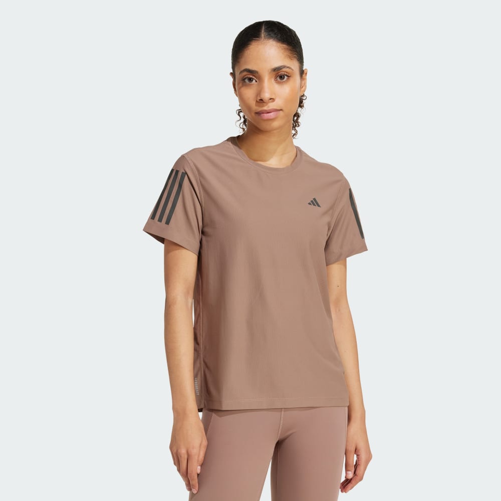 

Спортивная футболка Adidas Own The Run Tee, цвет Trace Brown