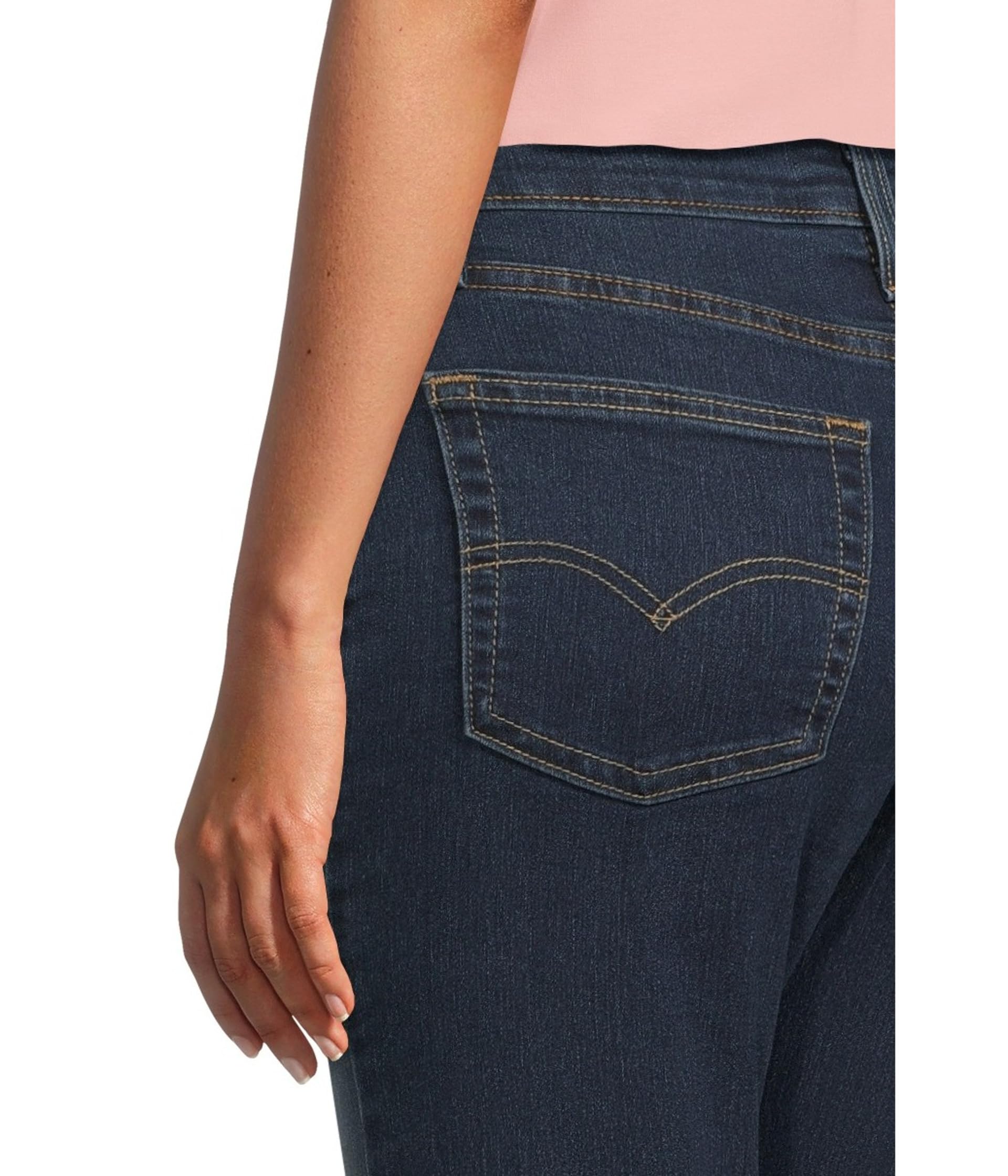 Женские джинсы Levi's 726 High Rise Flare, темный индиго — фото 4