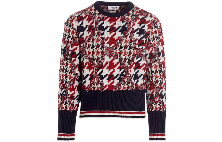 

Свитер мужской красный THOM BROWNE