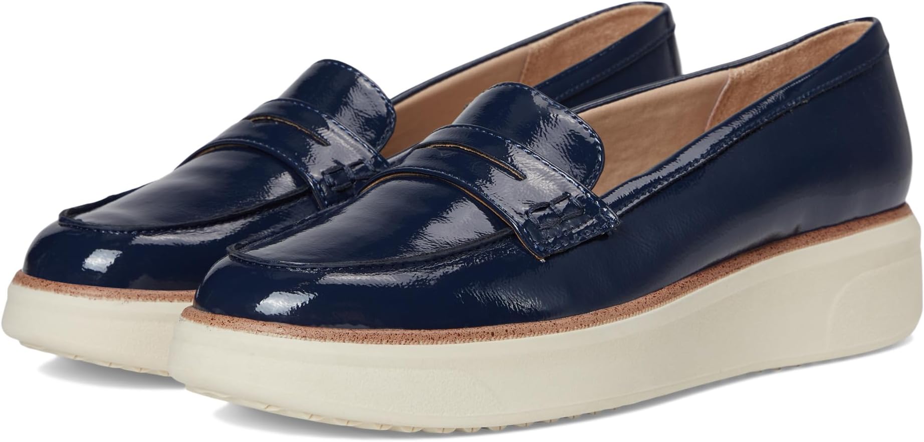 Лоферы LifeStride Chelsea Loafer/Moc Shoes, цвет Lux Navy Patent