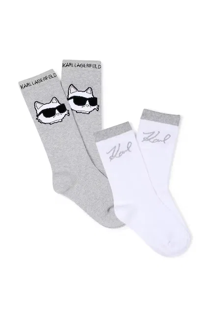 Носки детские 2 шт Karl Lagerfeld, серый