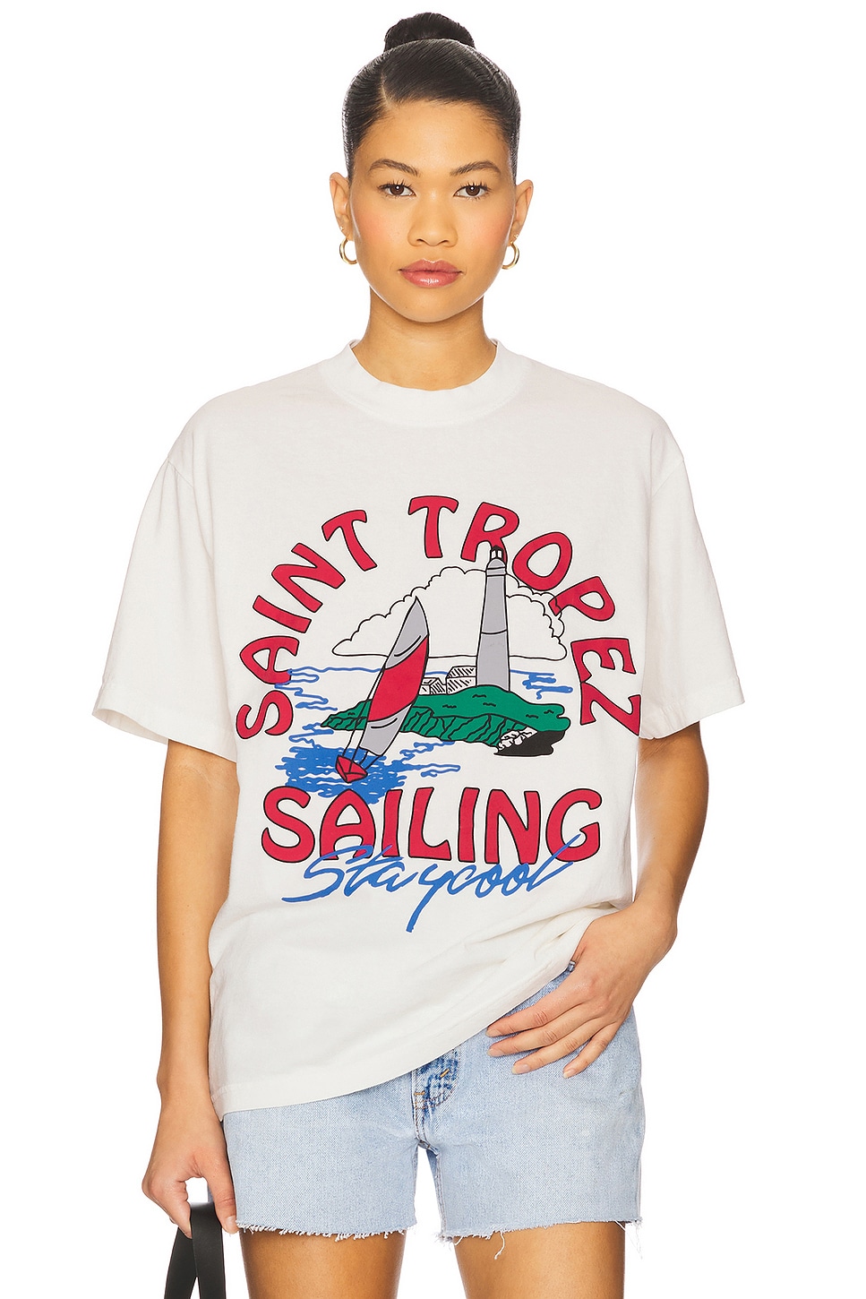 

Футболка St. tropez sailing tee Stay Cool, cream