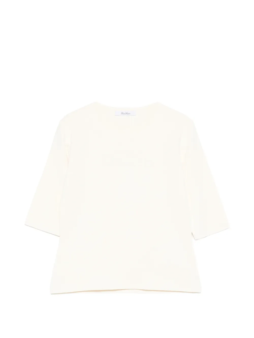 

Футболка с вышивкой Max Mara, бежевый