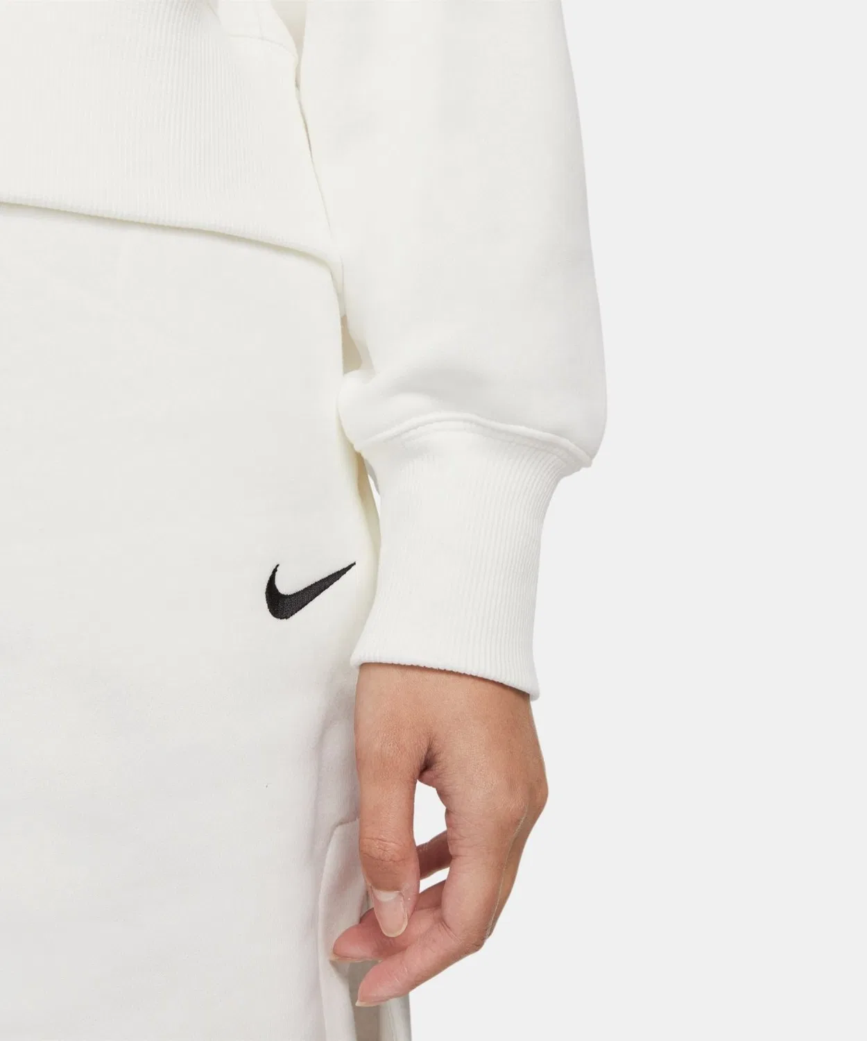 Свитшот Nike Феникс Флис с длинным рукавом, черный — фото 4