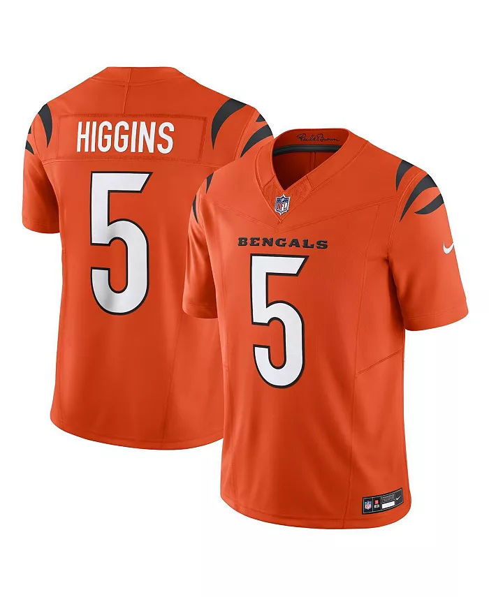 

Мужская джерси Cincinnati Bengals Vapor F.U.S.E. Limited Alternate 1 цвета оранжевого, игрока Tee Higgins Nike