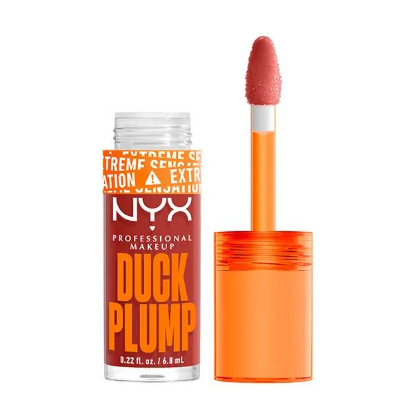Блеск для объема губ Duck Plump Nyx Professional Make Up, цвет brick of time — фото 2