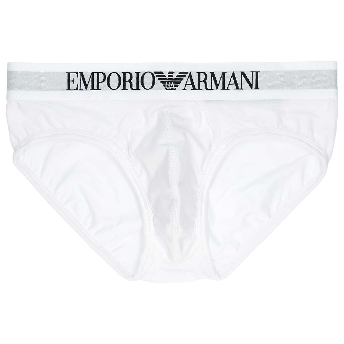 Трусы ICONIC LOGOBAND STRETCH COTTON BRIEF, европейский размер. Emporio Armani, 90. White
