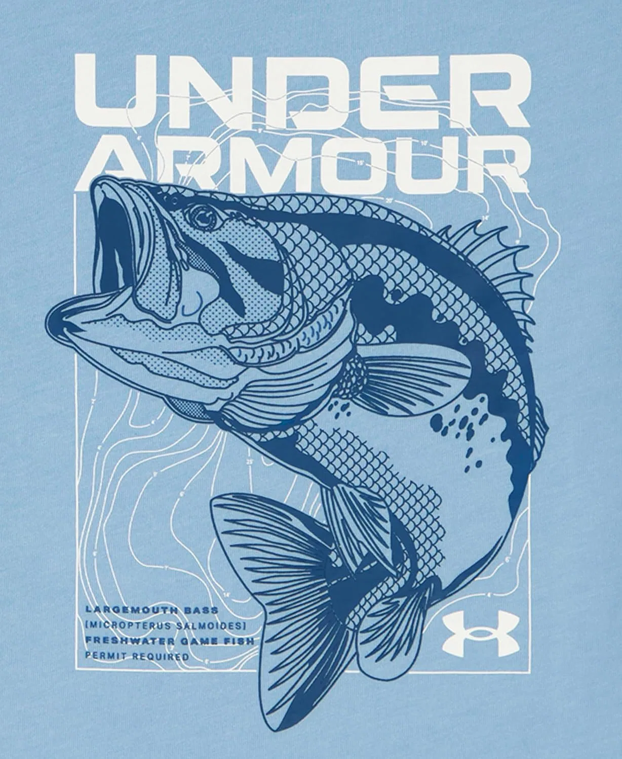Детский комплект футболки и шорт Under Armour, Outdoor Collection, Intel Bass Blue — фото 4