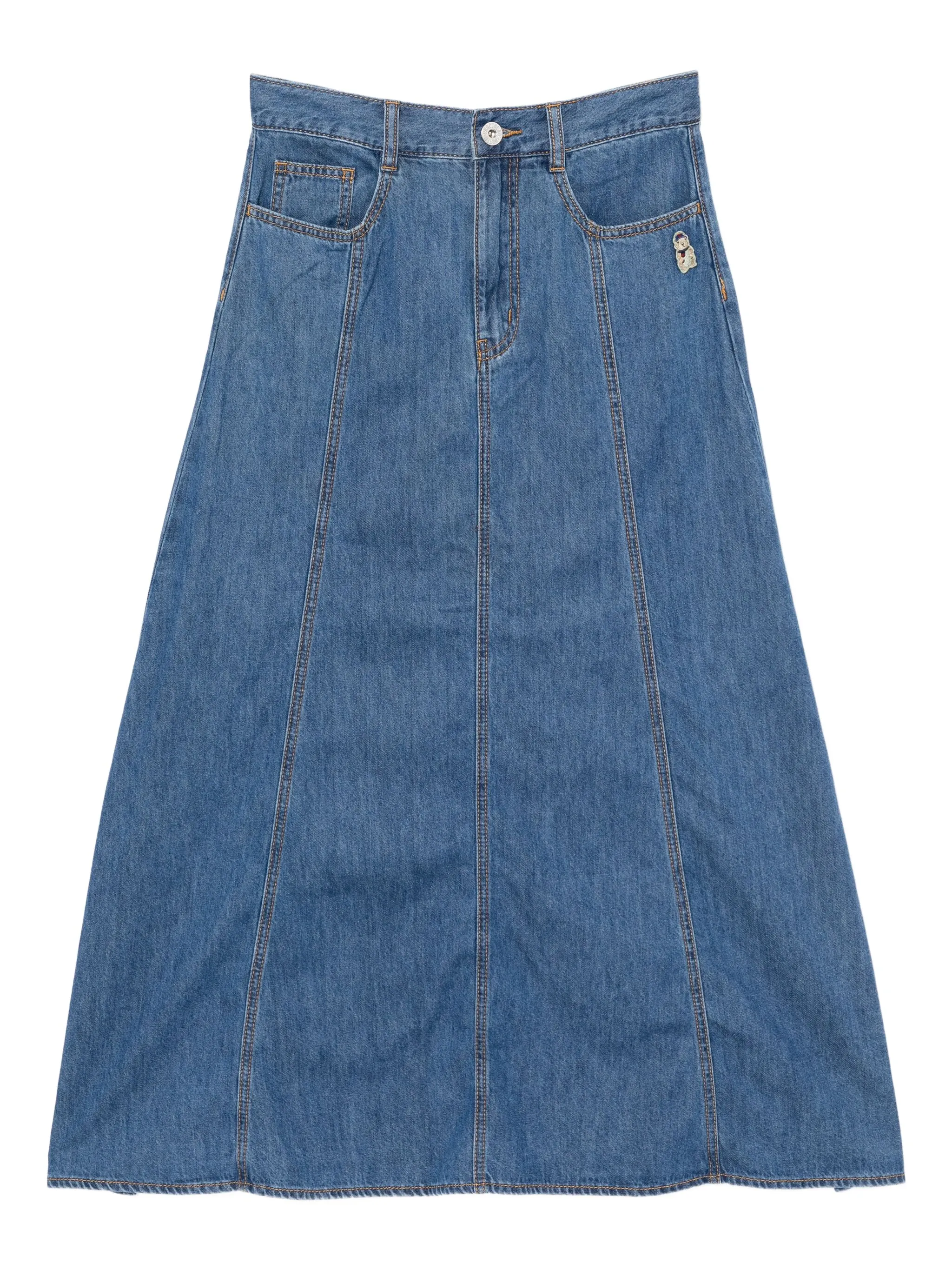 

Юбка с вышитым логотипом Chocoolate, синий