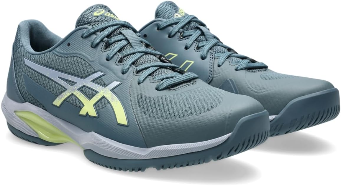 Мужские теннисные кроссовки Asics Gel-Game 9, голубой/фисташковый — фото 2
