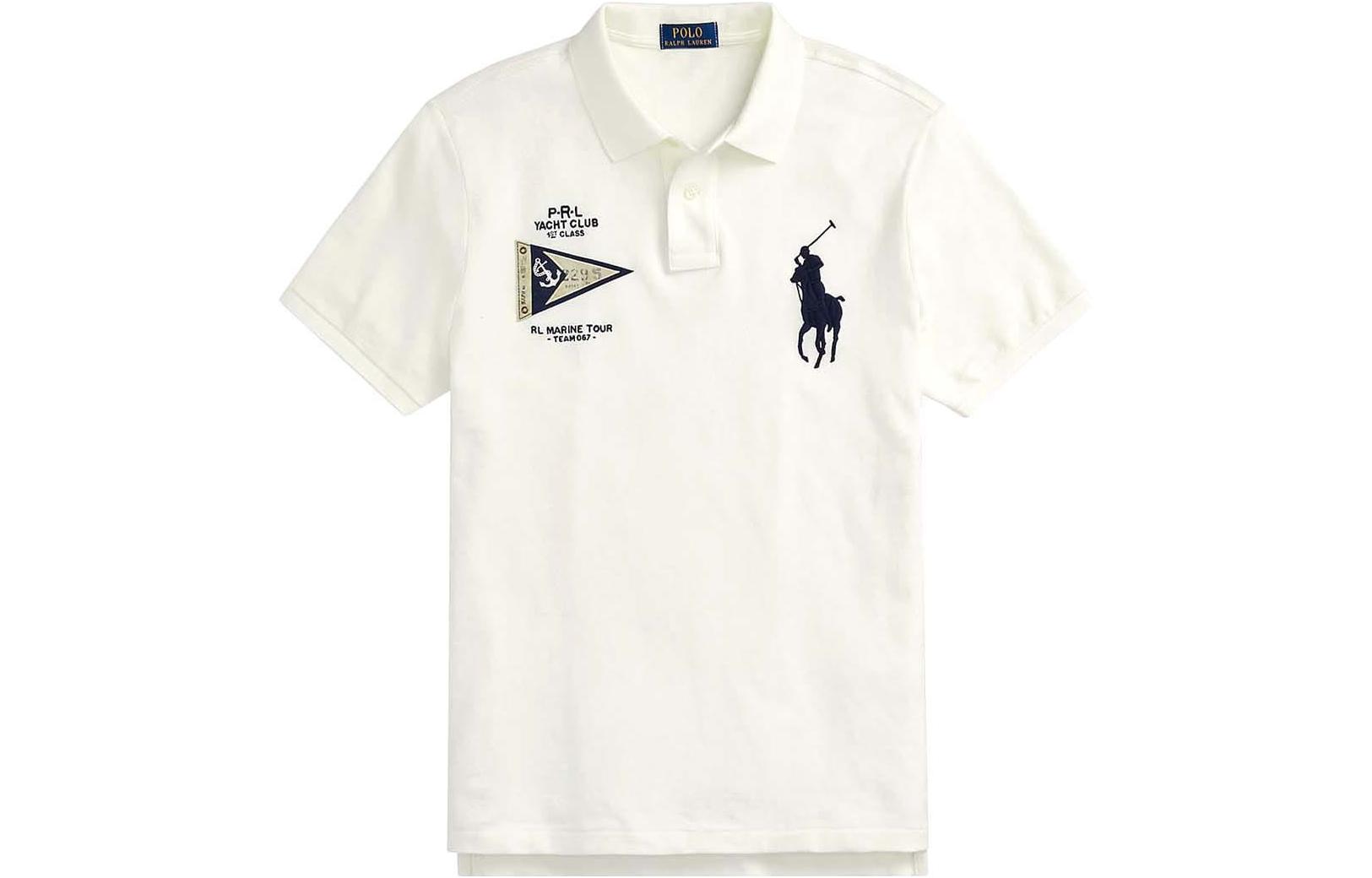 

Polo Ralph Lauren Футболка поло мужская белая FW23, Белый, Polo Ralph Lauren Футболка поло мужская белая FW23