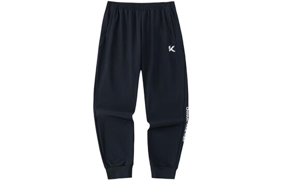 

ANTA Баскетбольная коллекция вязаные спортивные брюки мужские черные