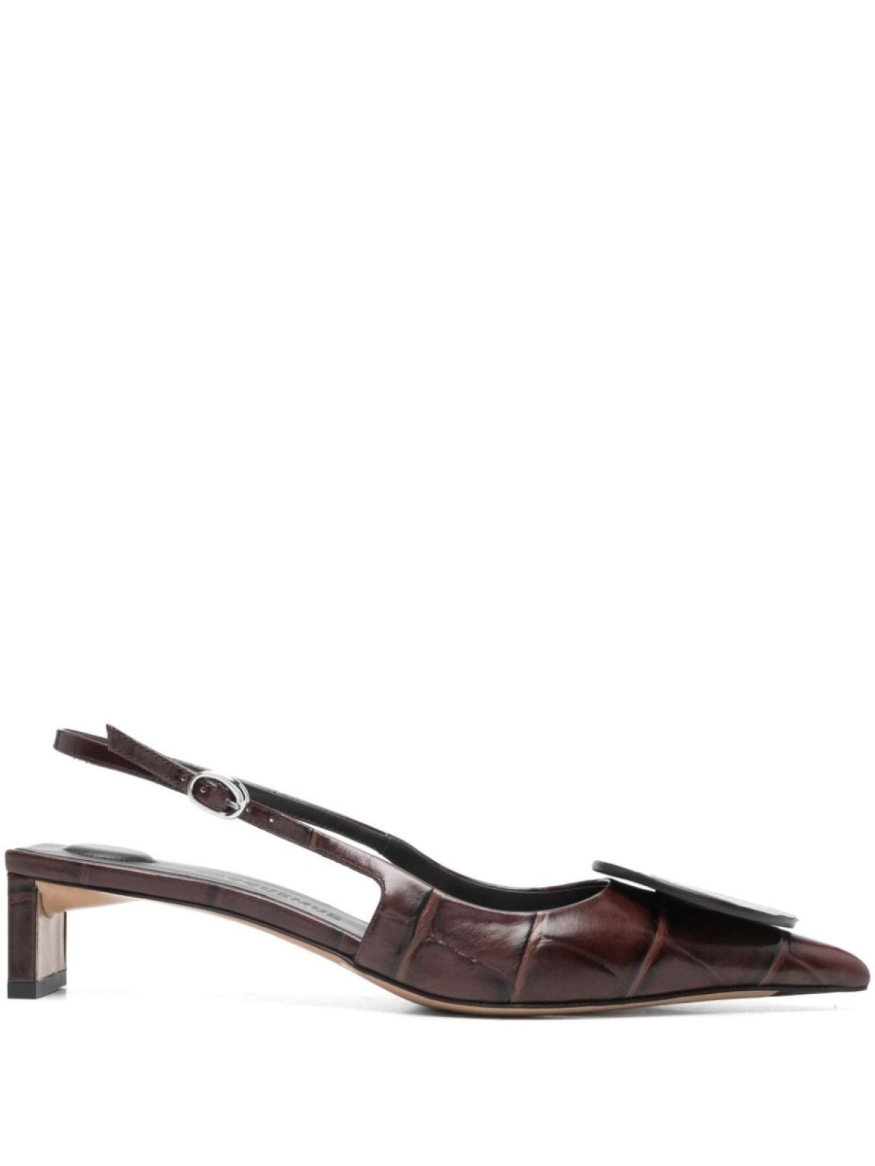 Jacquemus туфли Les Slingbacks Duelo, коричневый