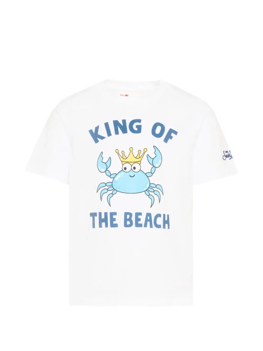 Футболка с изображением краба Mc2 Saint Barth Kids, белый