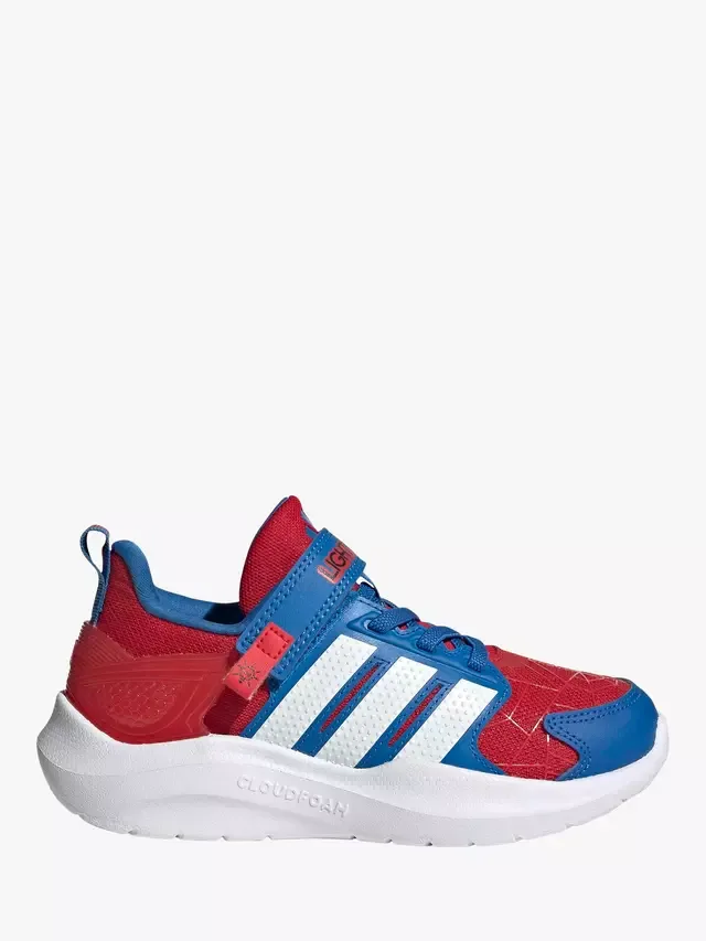 Кроссовки Marvel Lightorama Spider-Man, бело-сине-красные adidas