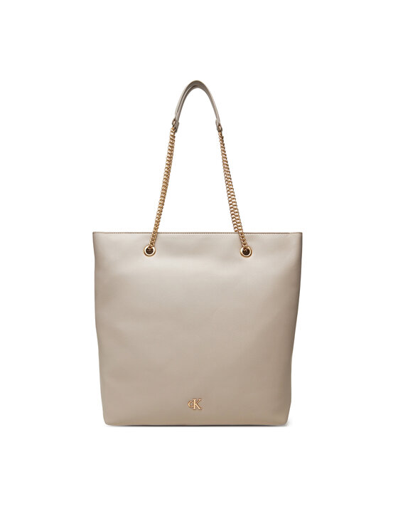 

Сумочка Minimal Monogram Chain Tote LV04F3204G Calvin Klein, бежевый