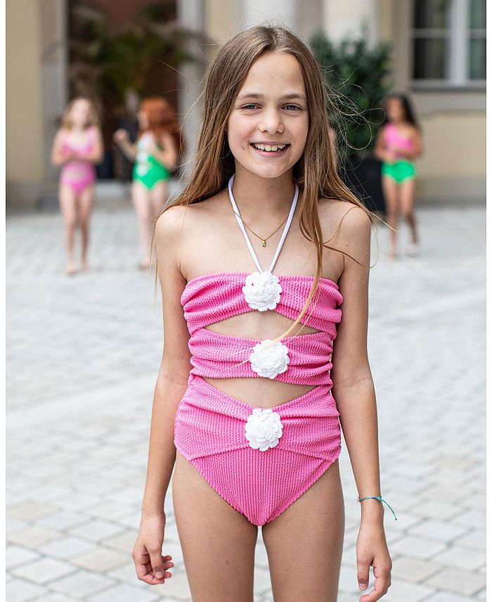 Детский купальник Nilia One-Piece — для малышек и девочек постарше NESSI BYRD, розовый — фото 2