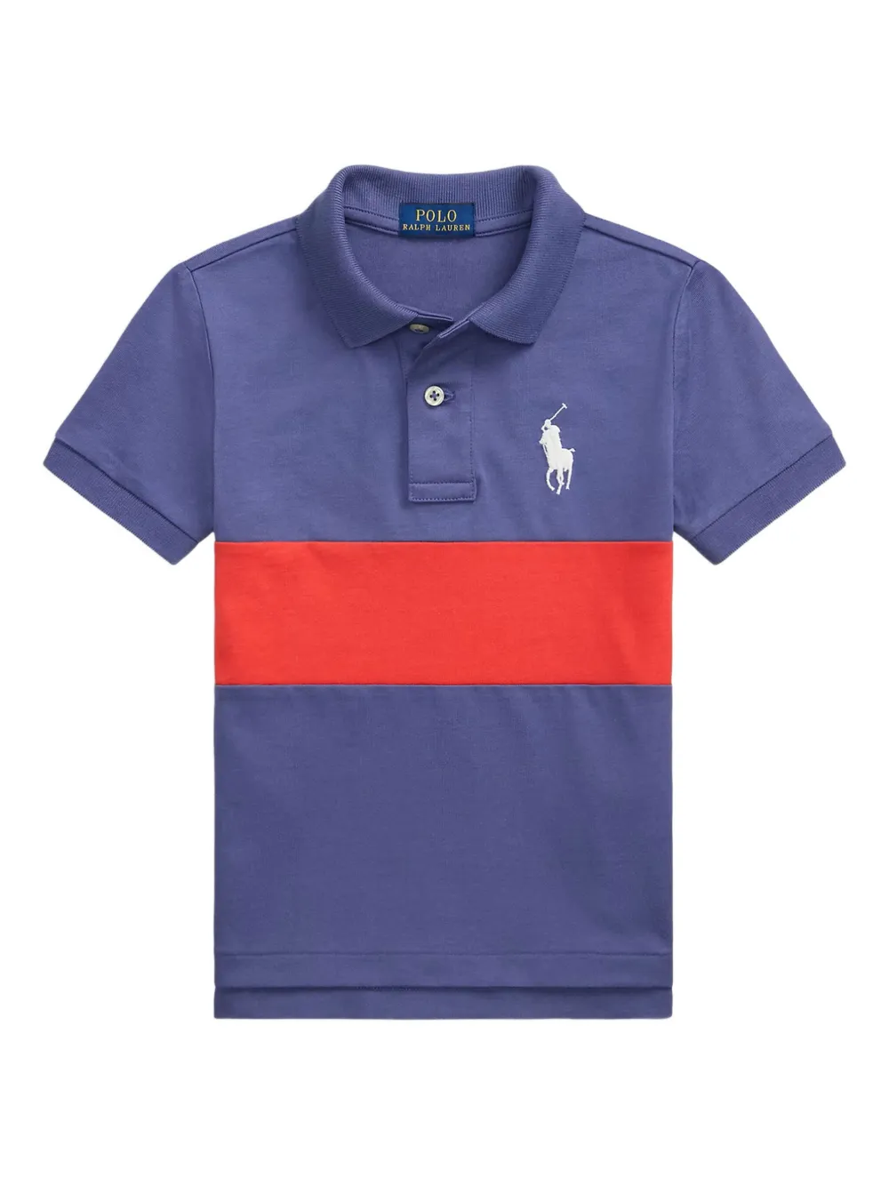 

Хлопковая рубашка-поло POLO RALPH LAUREN KIDS, синий