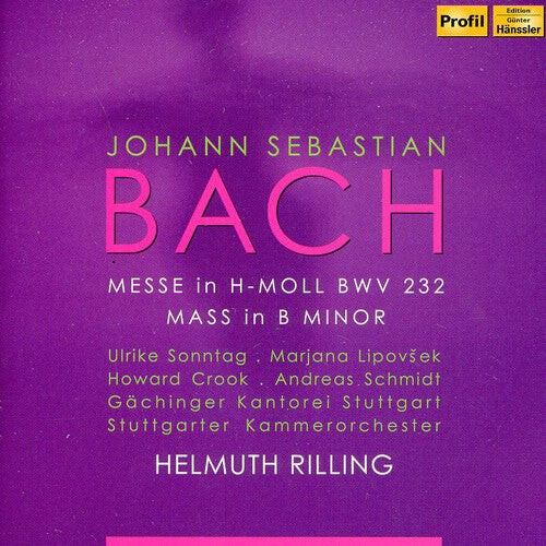 

CD диск Bach, J.S. / Sonntag / Lipovsek / Crook / Schmidt: Messe in H-Moll Mass in B minor