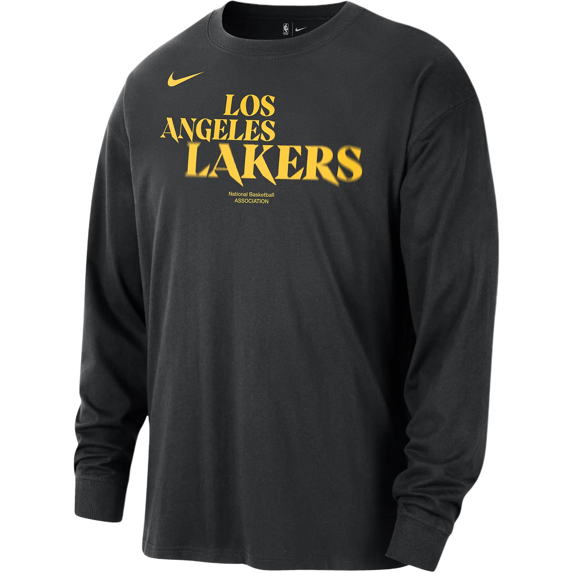 Футболка мужская Nike NBA Courtside Los Angeles Lakers черная — фото 2