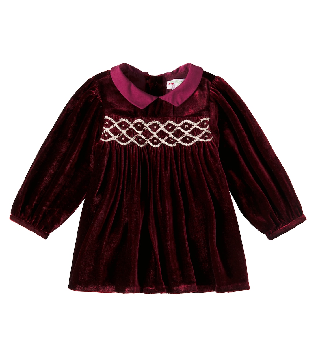

Платье Baby Trinité из бархата со сборками Bonpoint, Rubis