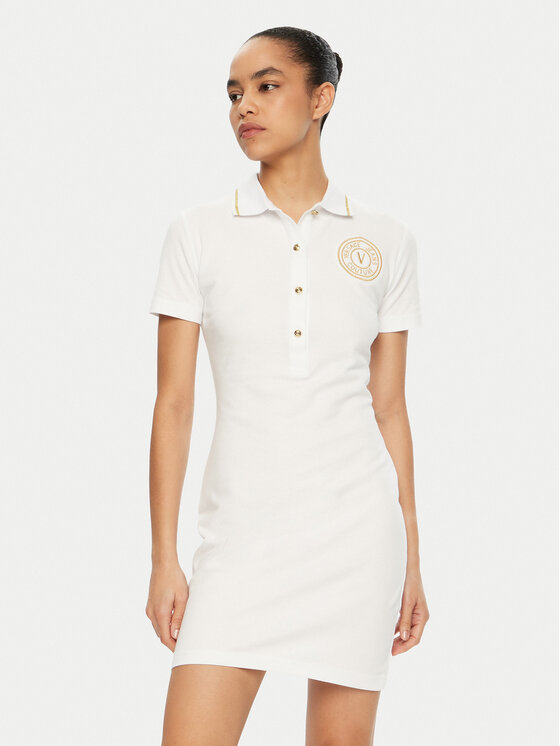 

Платье на каждый день обычный крой 78HAOT01 Versace Jeans Couture, белый