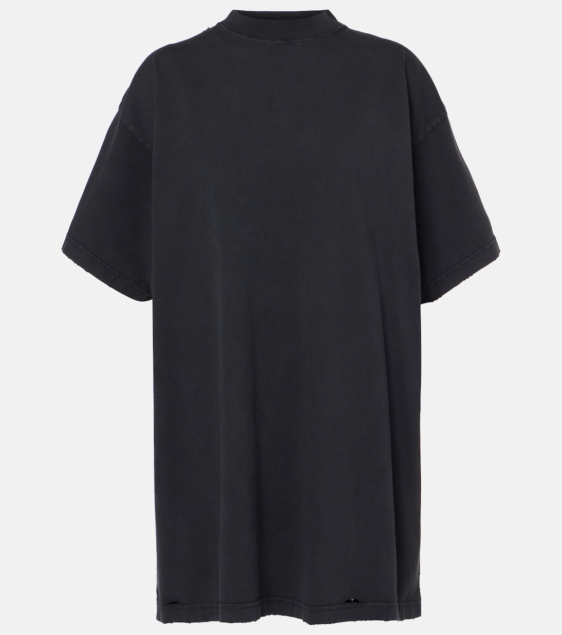 

Оверсайз хлопковая футболка из джерси Balenciaga, Washed Black
