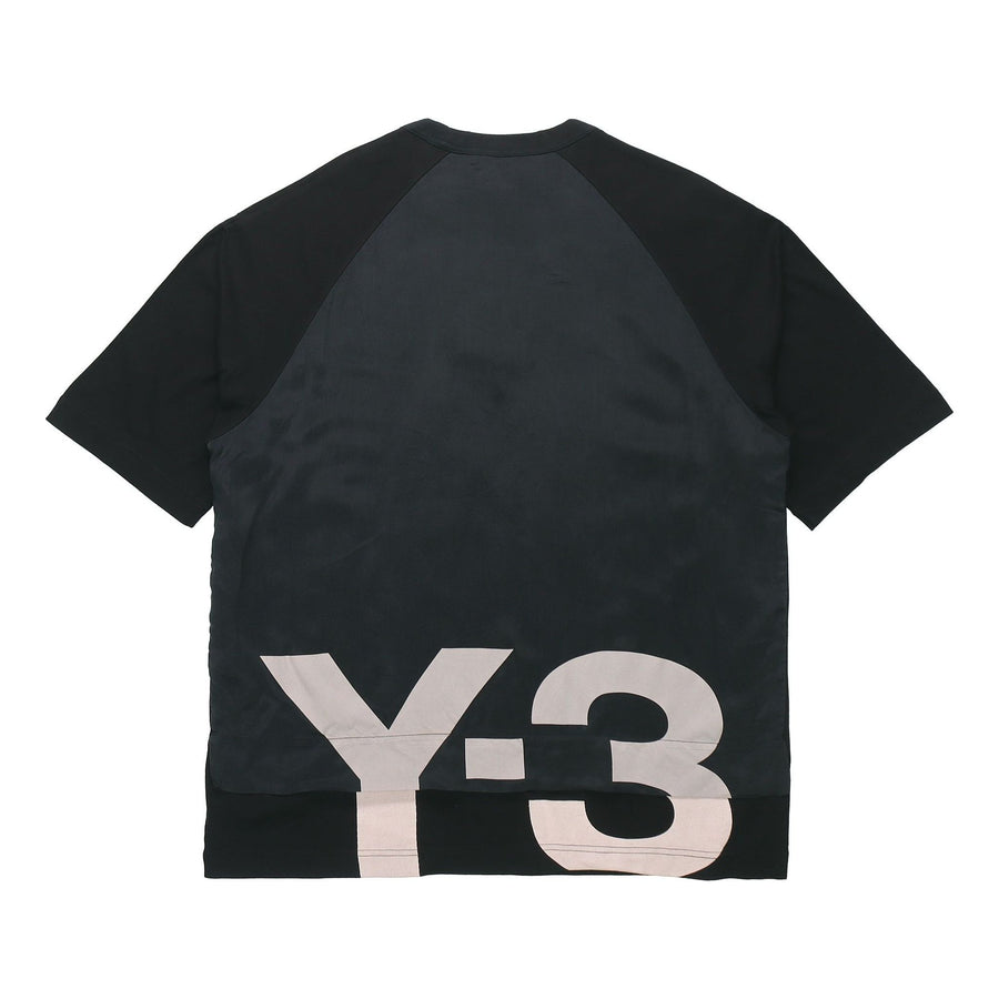 

Футболка Men's Y-3 SS21 Rear Logo Printing Round Neck Short Sleeve Black T-Shirt, черный