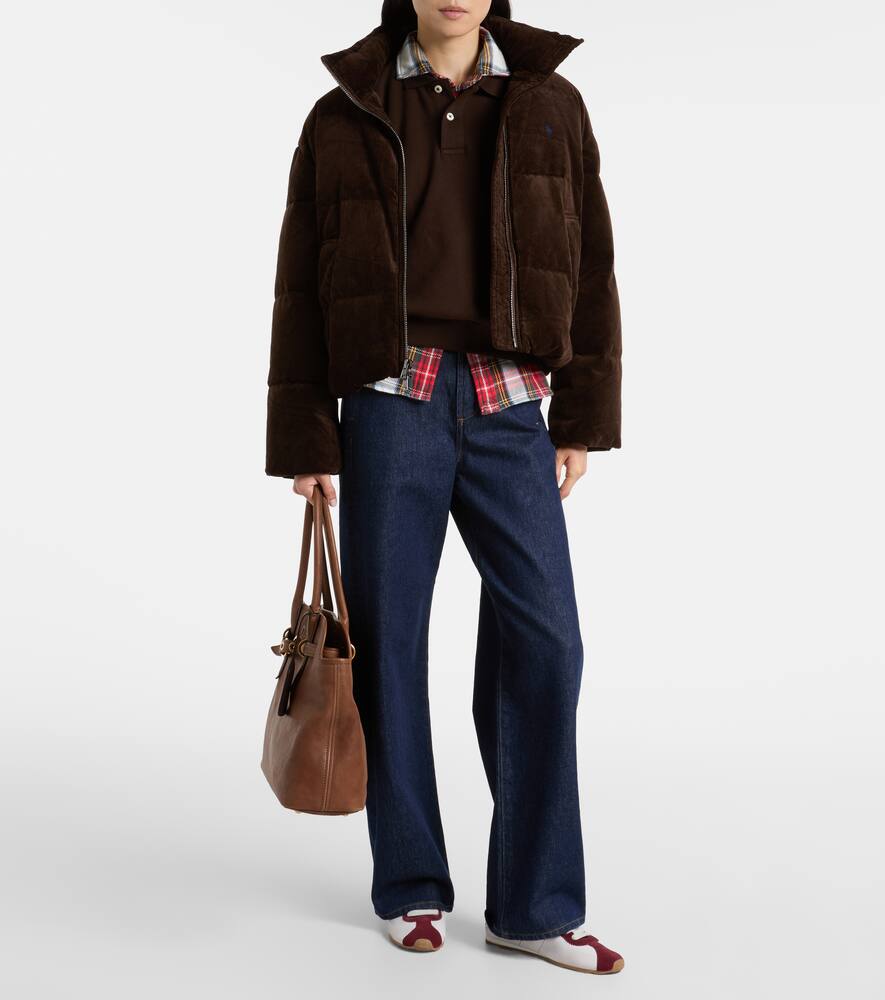 Хлопковая вельветовая пуховая куртка Polo Ralph Lauren, Dark Beech — фото 2