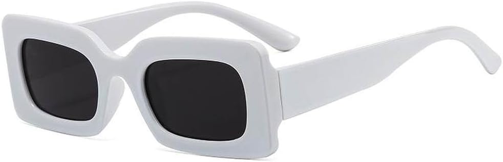 

Популярные солнцезащитные очки для женщин 2027 года в стиле ретро, ​​с большой оправой, розовые прямоугольные, модные очки с защитой от УФ-излучения UV400 MTZJH, White Gray