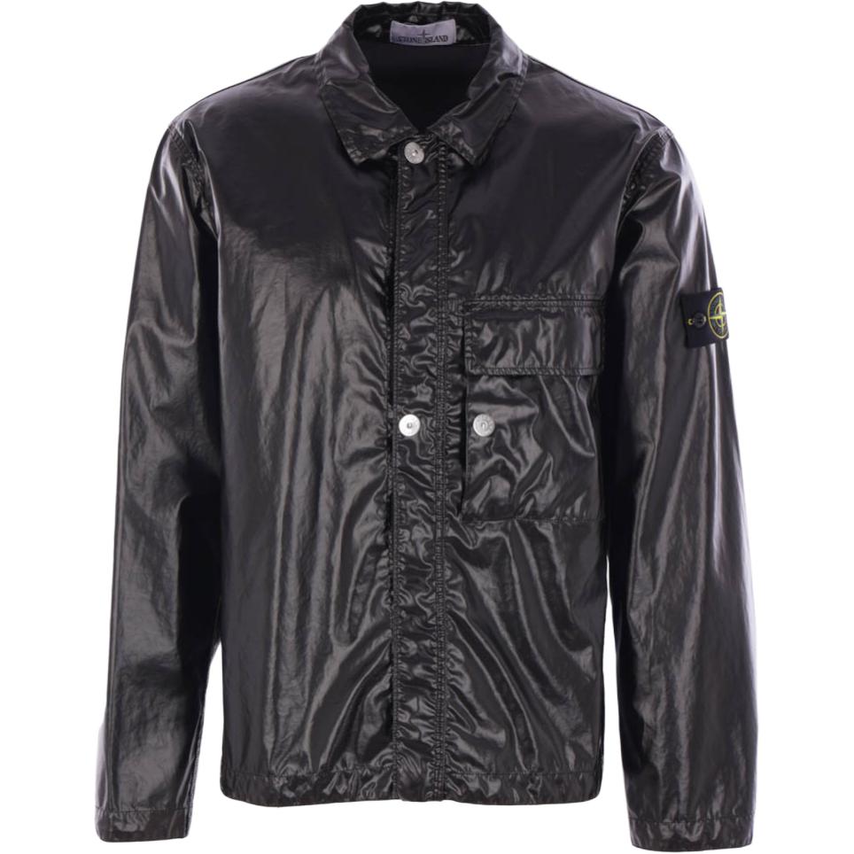 

STONE ISLAND Ветро- и влагозащитная рубашка, Black