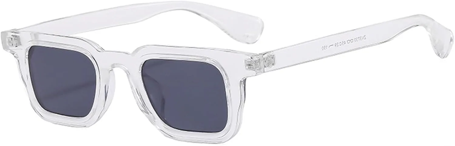 

Солнцезащитные очки для отдыха, поездок на работу, женские, квадратная оправа, мужские, для активного отдыха, декоративные солнцезащитные очки Generic, Clear