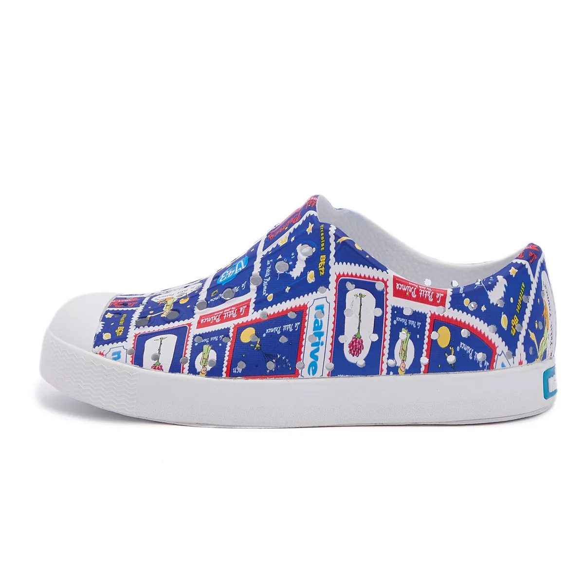 Native Shoes XIAOWANGZI x Jefferson легкие, дышащие, Waterproof, Slip Resistant детские сандалии blue white — фото 3