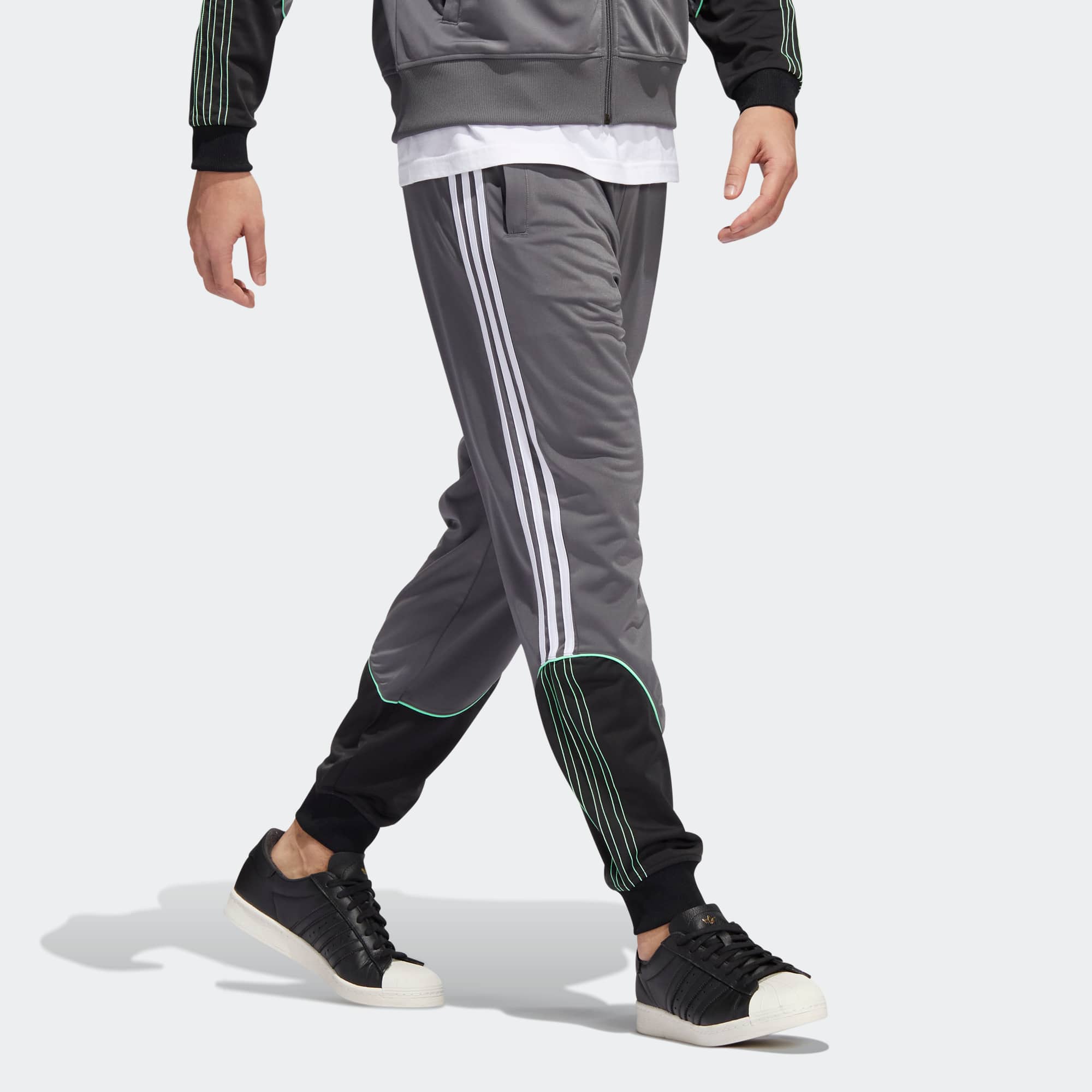 Спортивные брюки adidas originals Tricot Sst Tp Logo HI3006, серый — фото 2