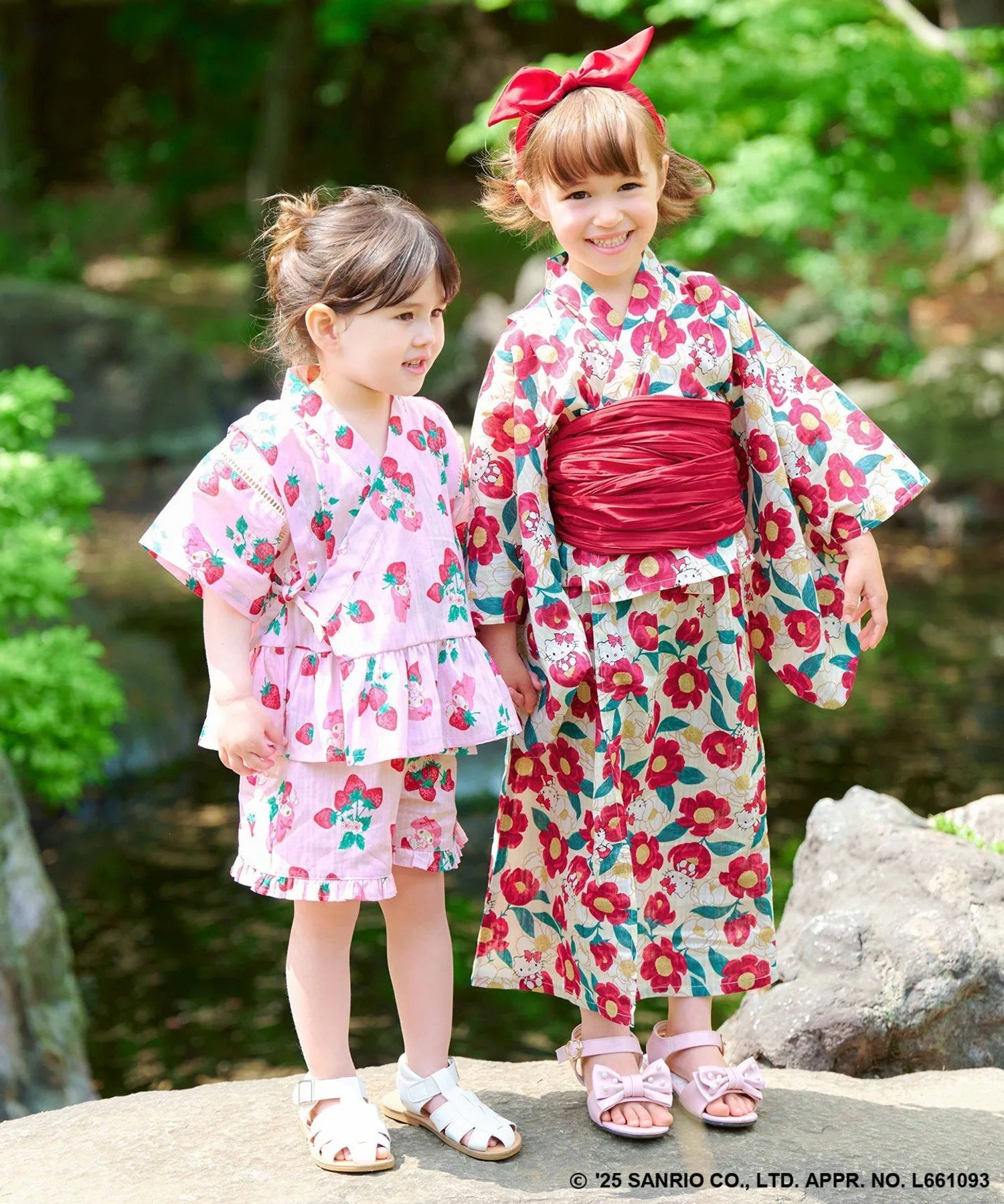 Двусторонний комплект юката ANY KIDS, Hello Kitty x Peony [502] — фото 3