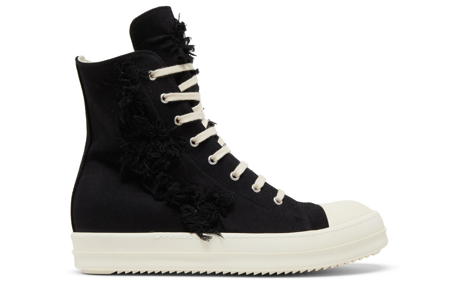 Высокие кроссовки Rick Owens DRKSHDW Strobe Cotton Denim Slashed High, черный