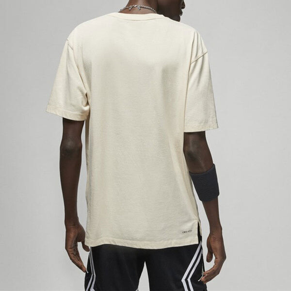 Футболка Air Jordan Solid Color Round Neck Short Sleeve T-Shirt Men's White, белый — фото 4