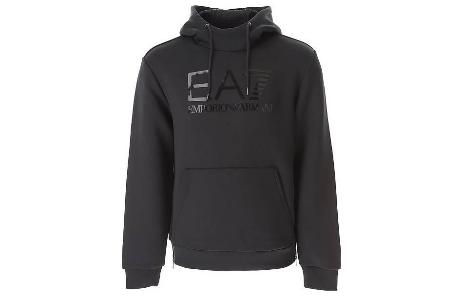 

Футболка худи мужская черная EMPORIO ARMANI