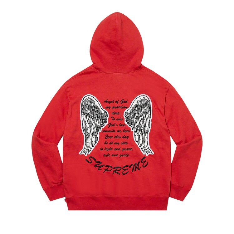 Толстовка Supreme Guardian Hooded Sweatshirt Burnt Red, красный — фото 2