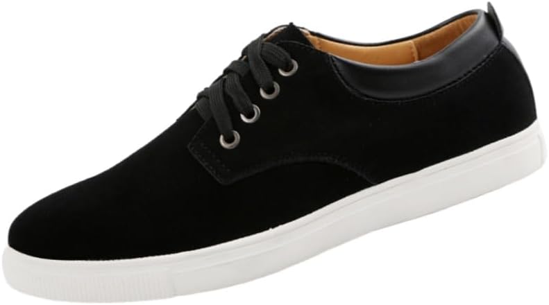 

Мужские повседневные спортивные кроссовки большого размера на плоской подошве с верхом из полиуретана и противоскользящей резиновой подошвой, подходят для поездок на работу, активного отдыха и повседневного использования Clolinde, черный