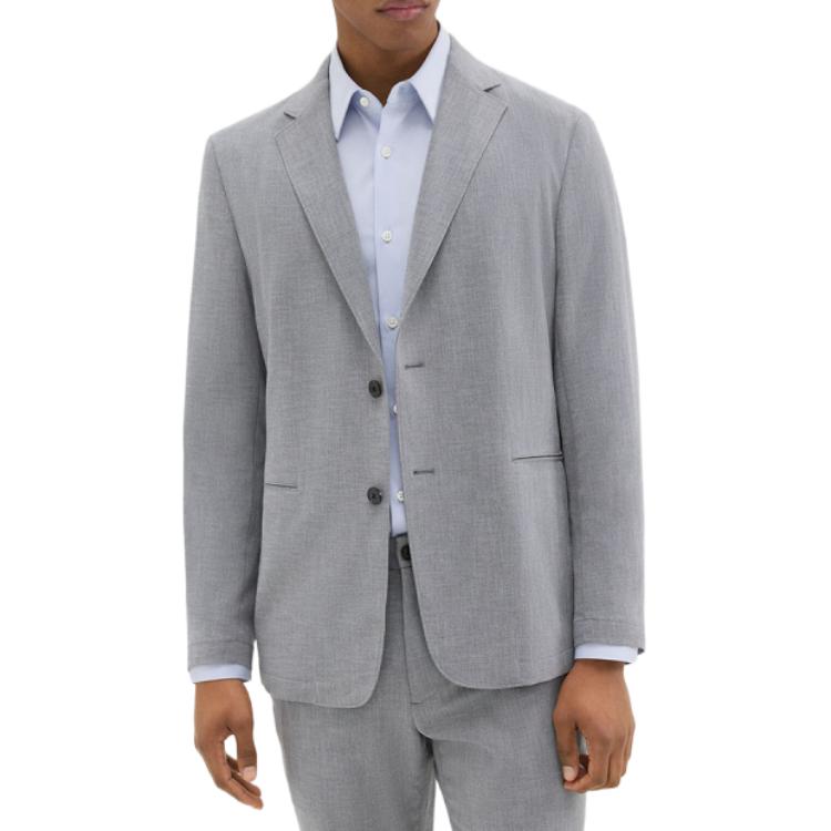 

THEORY Мужской деловой костюм средний серый смешанный цвет, Medium Gray Mixed Color