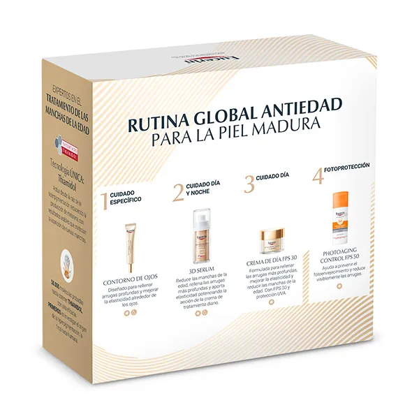 Дневной крем-пакет SPF30+ для контура глаз Pack Hyaluron Filler Elasticity Eucerin, 1 UD — фото 2