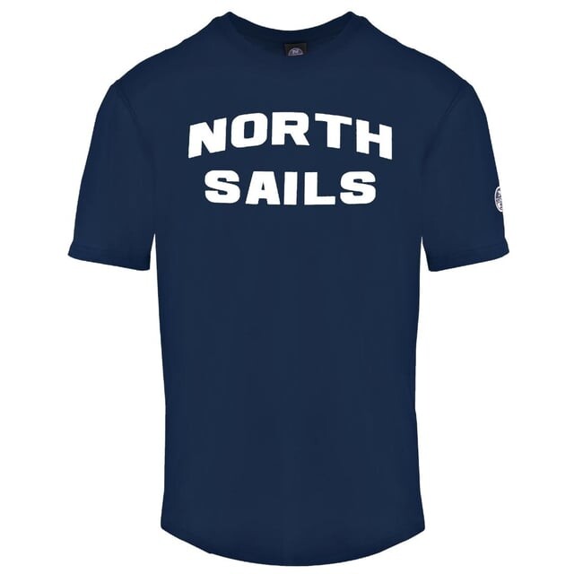 

Футболка в морском стиле с логотипом бренда Block North Sails, синий