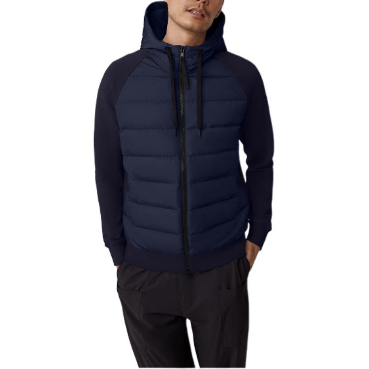 HyBridge Huron Полностью Застегивающаяся Куртка с Капюшоном Canada Goose, Лазурно-Синий Океан — фото 2