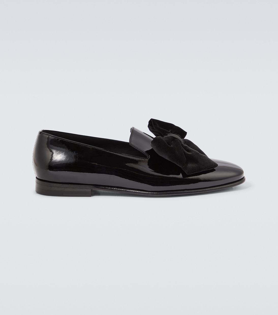 

Женские лоферы Janser bow-detail из лаковой кожи Manolo Blahnik, 0015 Blck