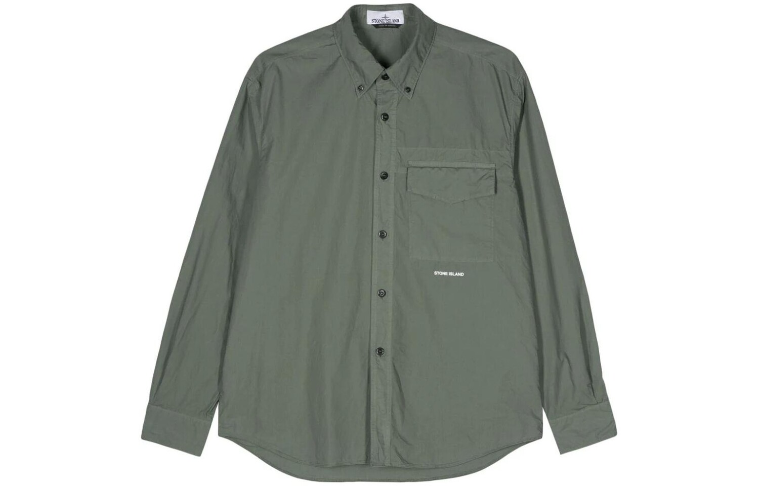 

Рубашка мужская армейский зеленый Stone Island, зеленый