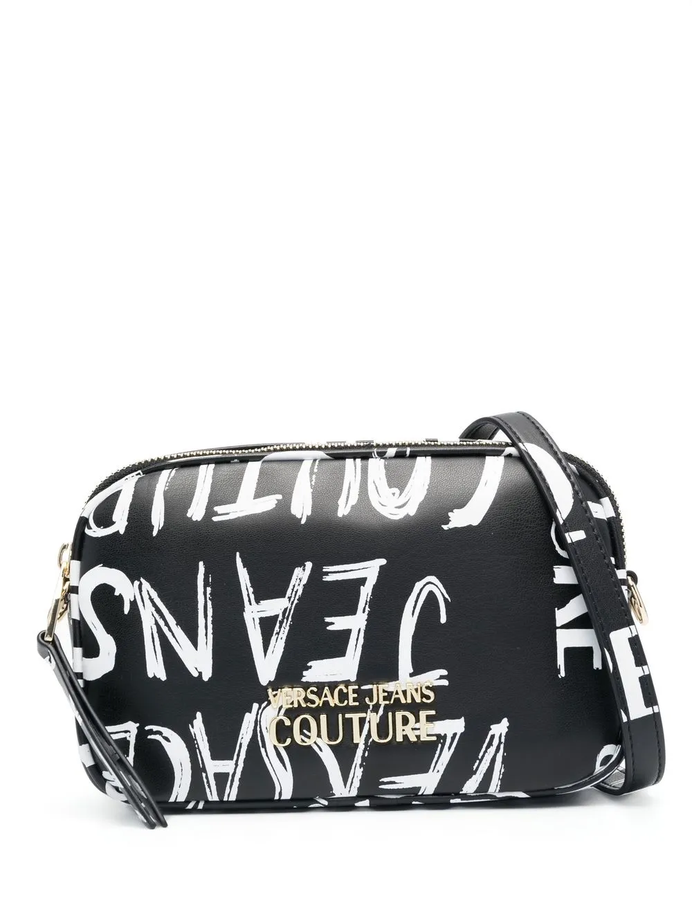 

Сумка через плечо с логотипом Versace Jeans Couture, черный