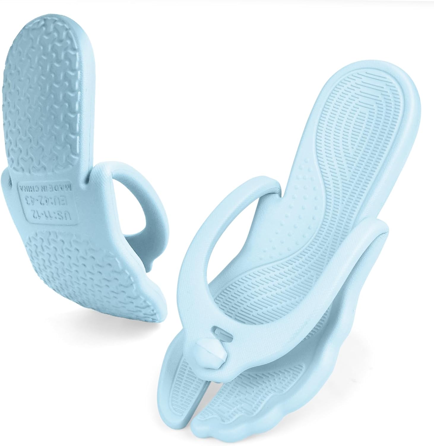 

Женские и мужские шлепанцы ZOORON, душевые тапочки, складные пляжные сандалии, дорожные тапочки для женщин, легкие, нескользящие, быстросохнущие, небесно-голубой